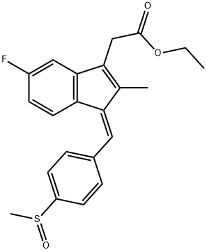 舒林酸乙酯 结构式