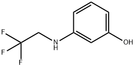 Phenol, 3-[(2,2,2-trifluoroethyl)amino]- 结构式