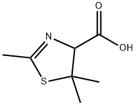 4-Thiazolecarboxylic acid, 4,5-dihydro-2,5,5-trimethyl- 结构式