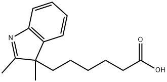 3H-Indole-3-hexanoic acid, 2,3-dimethyl- 结构式