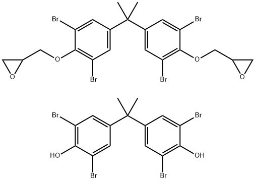 四溴双酚 A-四溴双酚 A 环氧丙基醚共聚物 结构式