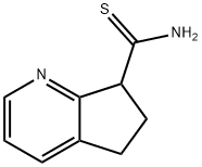 5H,6H,7H-cyclopenta[b]pyridine-7-carbothioamide 结构式