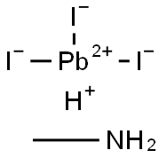 钙钛矿CH3NH3PBI3 固体 结构式