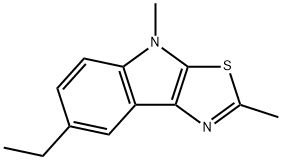 4H-Thiazolo[5,4-b]indole,7-ethyl-2,4-dimethyl-(9CI) 结构式