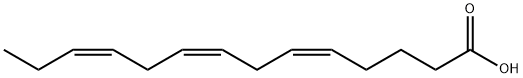 5(Z),8(Z),11(Z)-十四碳三烯酸 结构式