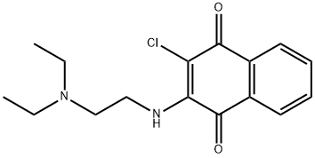 1,4-Naphthalenedione, 2-chloro-3-[[2-(diethylamino)ethyl]amino]- 结构式