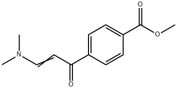 4-[3-(二甲氨基)-1-氧代-2-丙烯-1-基]苯甲酸甲酯 结构式