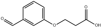 3-(3-甲酰基苯氧基)丙酸 结构式