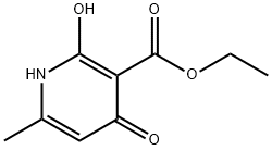 3-Pyridinecarboxylic acid, 1,4-dihydro-2-hydroxy-6-methyl-4-oxo-, ethyl ester 结构式