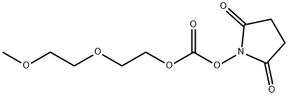 Carbonic acid, 2,5-dioxo-1-pyrrolidinyl 2-(2-methoxyethoxy)ethyl ester 结构式