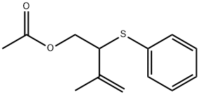 3-Buten-1-ol, 3-methyl-2-(phenylthio)-, 1-acetate 结构式