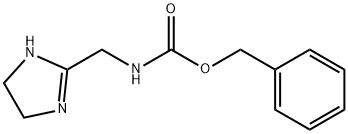 N-[(4,5-二氢-1H-咪唑-2-基)甲基]氨基甲酸苄酯 结构式