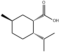 CYCLOHEXANECARBOXYLIC ACID, 5-METHYL-2-(1-METHYLETHYL)-, (1S,2S,5R)- 结构式