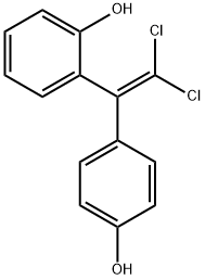 Phenol, 2-[2,2-dichloro-1-(4-hydroxyphenyl)ethenyl]- 结构式