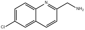 (6-氯喹啉-2-基)甲胺 结构式