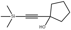 1-((三甲硅基)乙炔基)环戊烷-1-醇 结构式