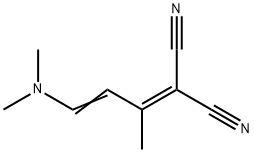Propanedinitrile, 2-[3-(dimethylamino)-1-methyl-2-propen-1-ylidene]- 结构式