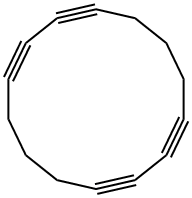 1,3,8,10-Cyclotetradecatetrayne 结构式