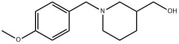 3-Piperidinemethanol, 1-[(4-methoxyphenyl)methyl]- 结构式