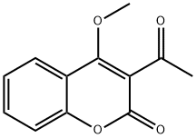 3-Acetyl-4-methoxy Coumarin 结构式