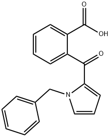 Benzoic acid, 2-[[1-(phenylmethyl)-1H-pyrrol-2-yl]carbonyl]- 结构式