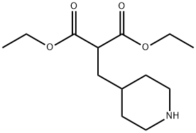 2-(哌啶-4-基甲基)丙二酸二乙酯 结构式