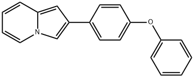Indolizine, 2-(4-phenoxyphenyl)- 结构式