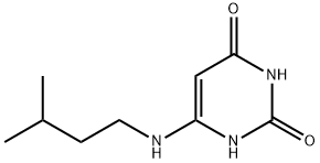 2,4(1H,3H)-Pyrimidinedione, 6-[(3-methylbutyl)amino]- 结构式
