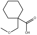 1-(甲氧基甲基)环己烷-1-甲酸 结构式