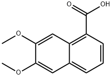6,7-二甲氧基-1-萘甲酸 结构式
