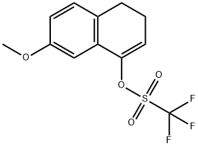 7-甲氧基-3,4-二氢萘-1-基三氟甲磺酸盐 结构式