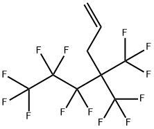 4,4-Bis(trifluoromethyl)-5,5,6,6,7,7,7-heptafluorohept-1-ene 结构式