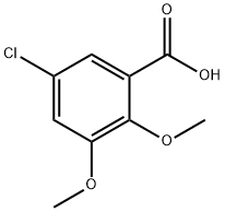 5-氯-2,3-二甲氧基苯甲酸 结构式