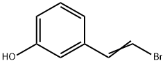 3-羟基苯基-Β-溴乙烯 结构式