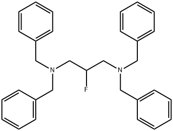 1,3-丙二胺,2-氟-N1,N1,N3,N3四(苯甲基)- 结构式