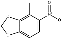 1,3-Benzodioxole, 4-methyl-5-nitro- 结构式