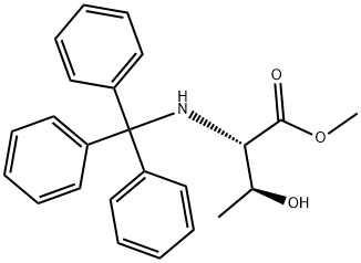 (2S,3S)-3-羟基-2-[(三苯甲基)氨基]丁酸甲酯 结构式