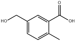 5-(羟甲基)-2-甲基苯甲酸 结构式