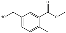 5-(羟甲基)-2-甲基苯甲酸甲酯 结构式