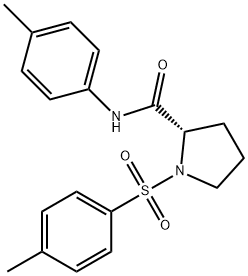(S)-N-(对甲苯基)-1-对甲苯基吡咯烷-2-甲酰胺 结构式