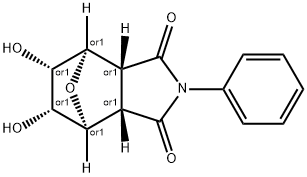 N-PHENYL-5,6-DIHYDROXY-HEXAHYDRO-4,7-EPOXY-ISOBENZOPYRROLE-1,3-DIONE 结构式