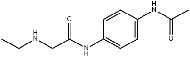 N-(4-乙酰氨基苯基)-2-(乙氨基)乙酰胺 结构式