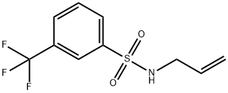 N-2-丙烯-1-基-3-(三氟甲基)苯磺酰胺 结构式