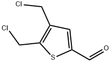 4,5-双(氯甲基)噻吩-2-甲醛 结构式