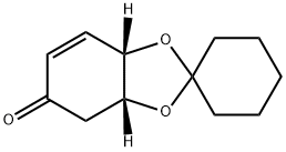 Spiro[1,3-benzodioxole-2,1'-cyclohexan]-5(4H)-one, 3a,7a-dihydro-, (3aR,7aS)- 结构式