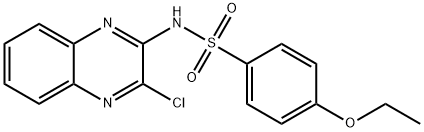 Benzenesulfonamide, N-(3-chloro-2-quinoxalinyl)-4-ethoxy- 结构式