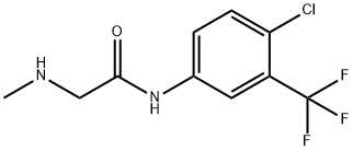 N-(4-氯-3-(三氟甲基)苯基)-2-(甲氨基)乙酰胺 结构式