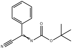 Carbamic acid, N-(cyanophenylmethylene)-, 1,1-dimethylethyl ester 结构式