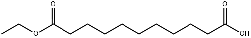 Undecanedioic acid, 1-ethyl ester 结构式