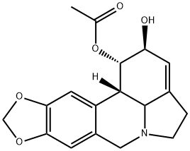 1H-[1,3]Dioxolo[4,5-j]pyrrolo[3,2,1-de]phenanthridine-1,2-diol, 2,4,5,7,12b,12c-hexahydro-, 1-acetate, (1S,2S,12bS,12cS)- 结构式